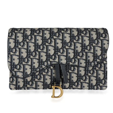 dior slim saddle pouch blue dior oblique jacquard women|Dior Oblique Saddle Pouch .